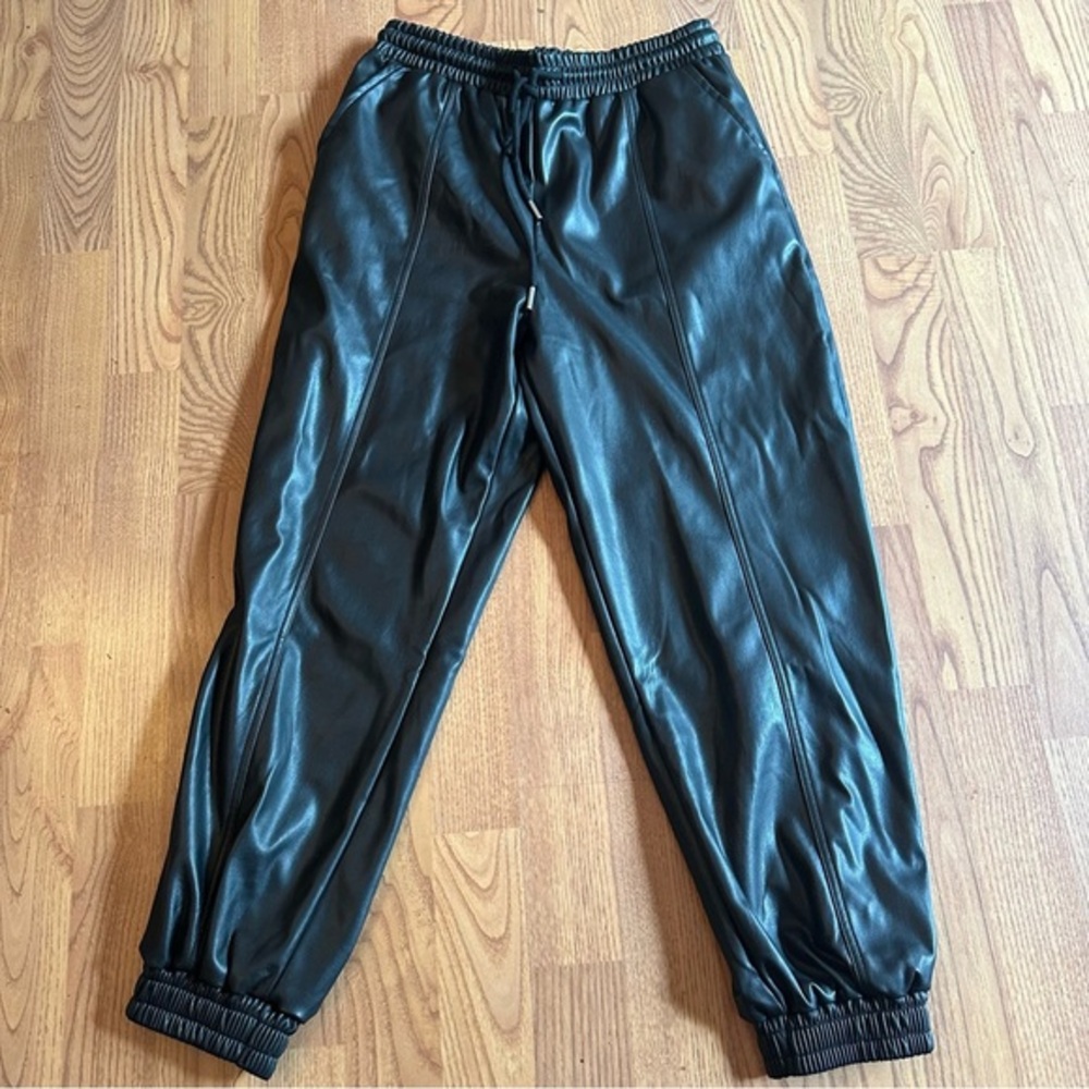 Faux Leather Trousers